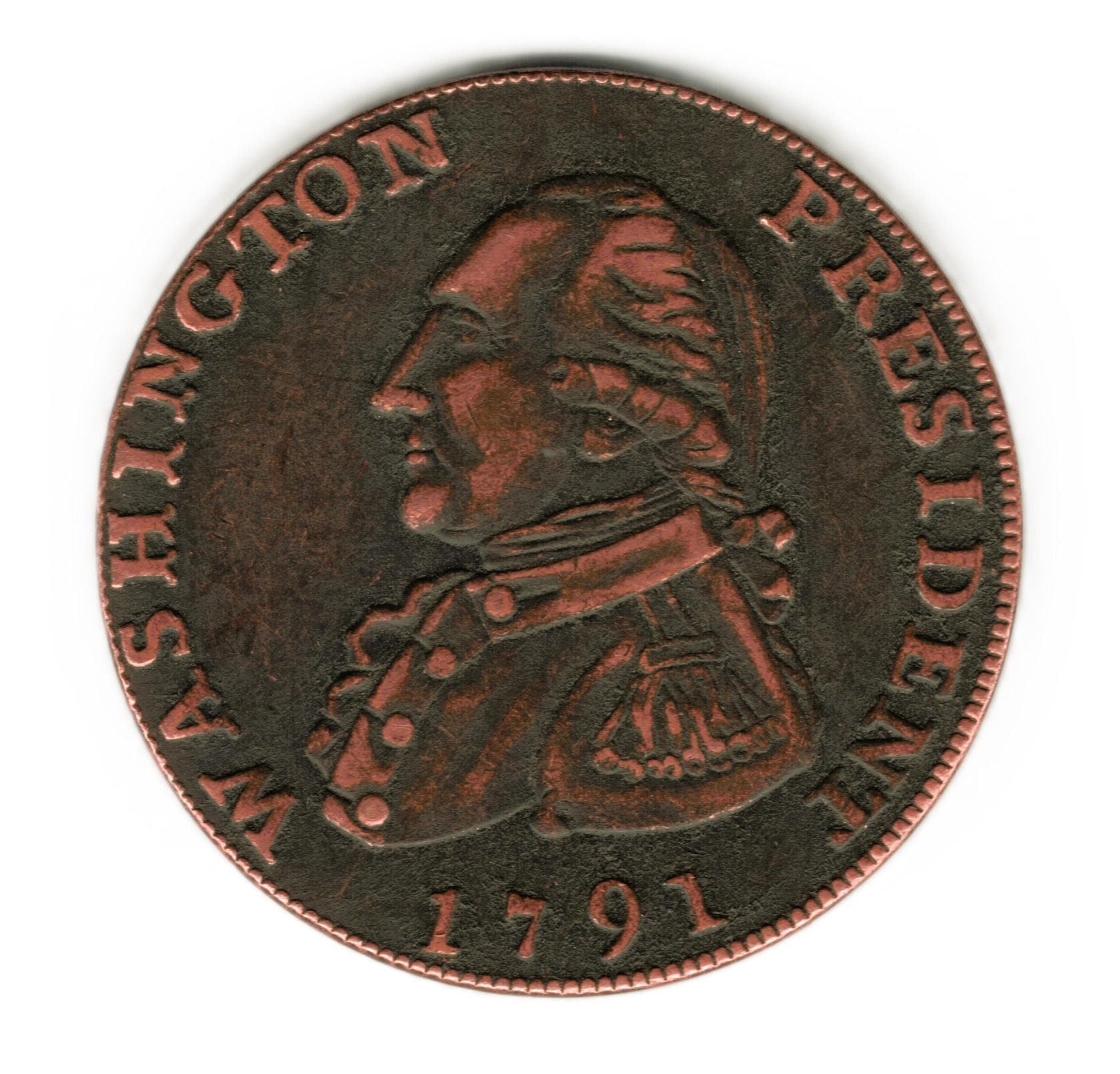 1791 President Washington Cent - Copy of Coin - Etsy