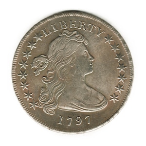 1797 Draped Bust US Dollar - copy of coin