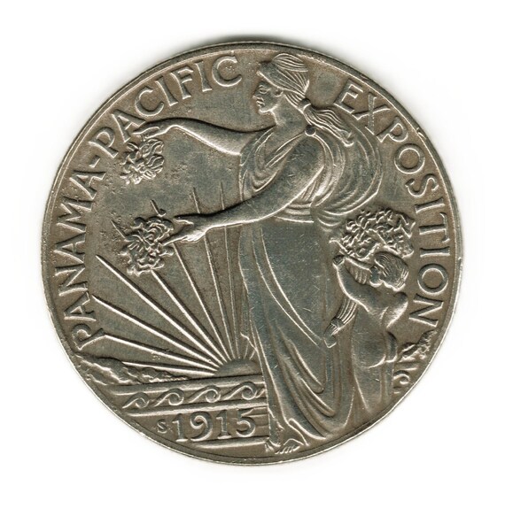 1915 S Panama Pacific Exposition Commemorative US Half Dollar