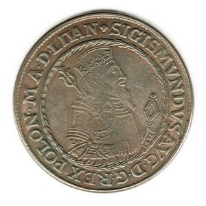 1567 Polska - Talar gdański - Zygmunt III Waza - kopia monety
