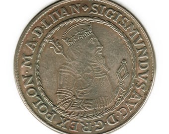 1567 Poland - Danzig Thaler - Sigismund III Vasa - Copy of Coin