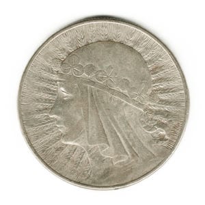 1933 Poland 10 zlotych - Queen Jadwiga SILVER coin