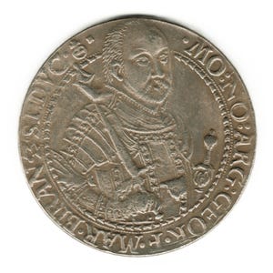 1600 Silesia 2 Thalers - George Frederick I - copy of coin