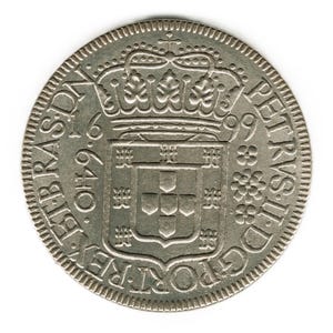 1699 Brazil 640 Reis - Pedro II - copy of coin