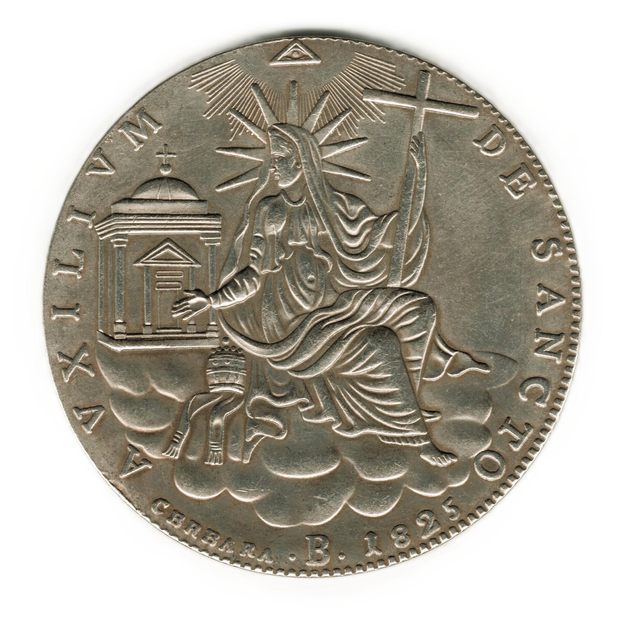 1825 B 教皇領 - バチカン ローマ スクード - レオ12世 - コインの複製 - Etsy 日本