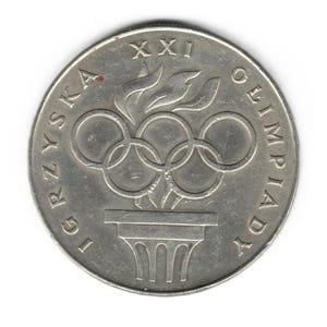 1976 Poland 200 zlotych XXI Olimpics SILVER coin