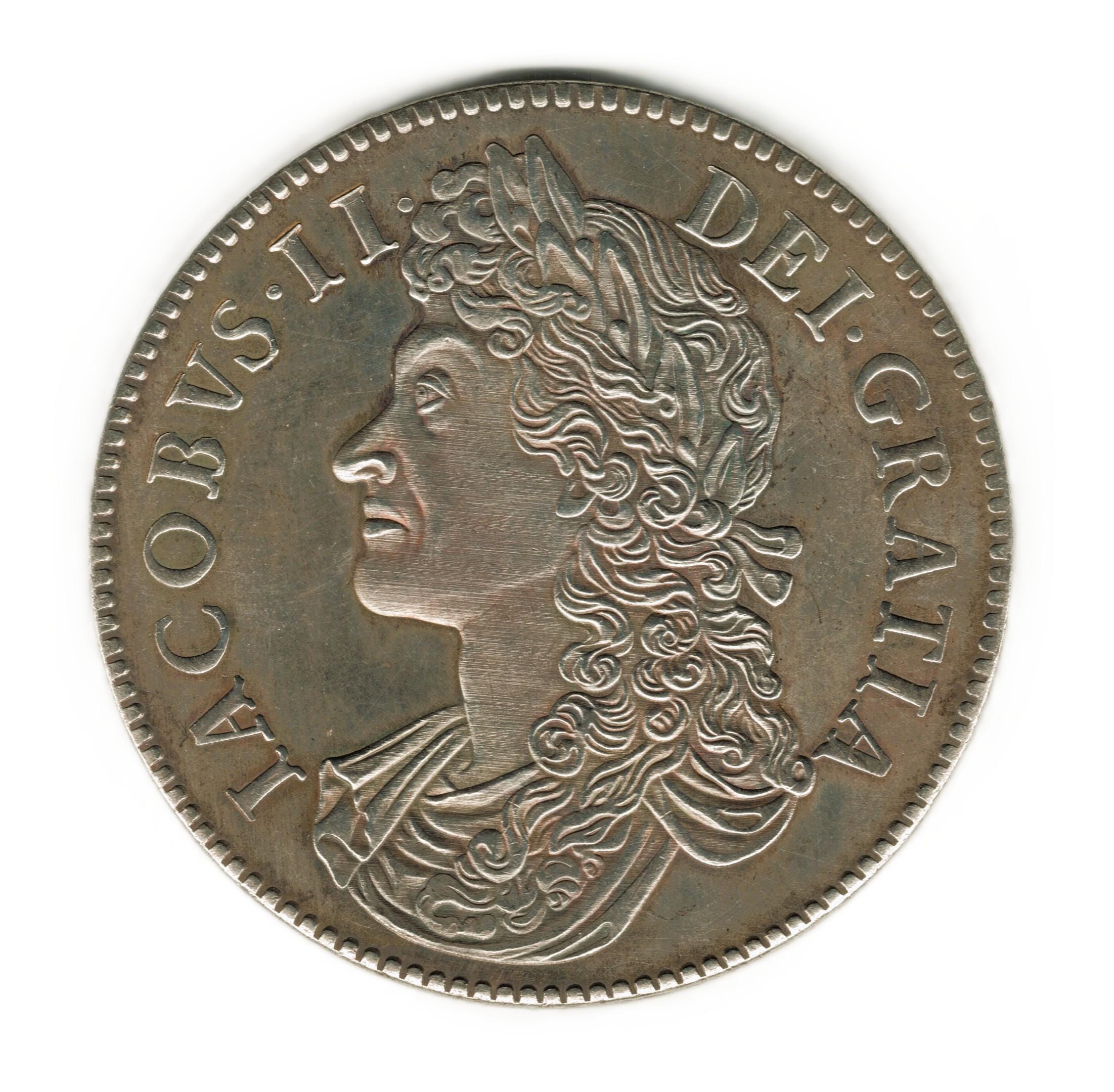 古銭 イギリスコイン イングランド国王 ジェームズ2世 1690年