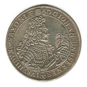 1712 German states Saxe Coburg Saalfeld Thaler - John Ernest VIII - copy of coin