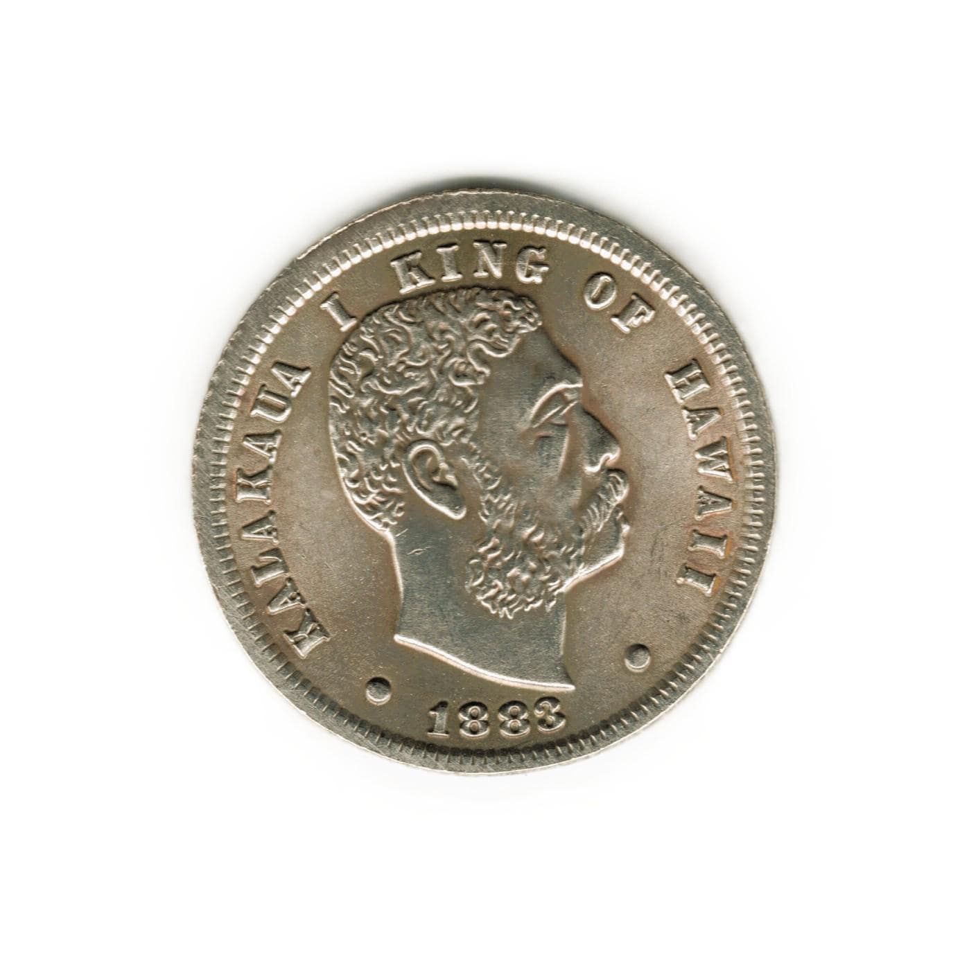 1883 Hawaii 12 1/2 Cents - Kalakaua - Copy of Coin - Etsy
