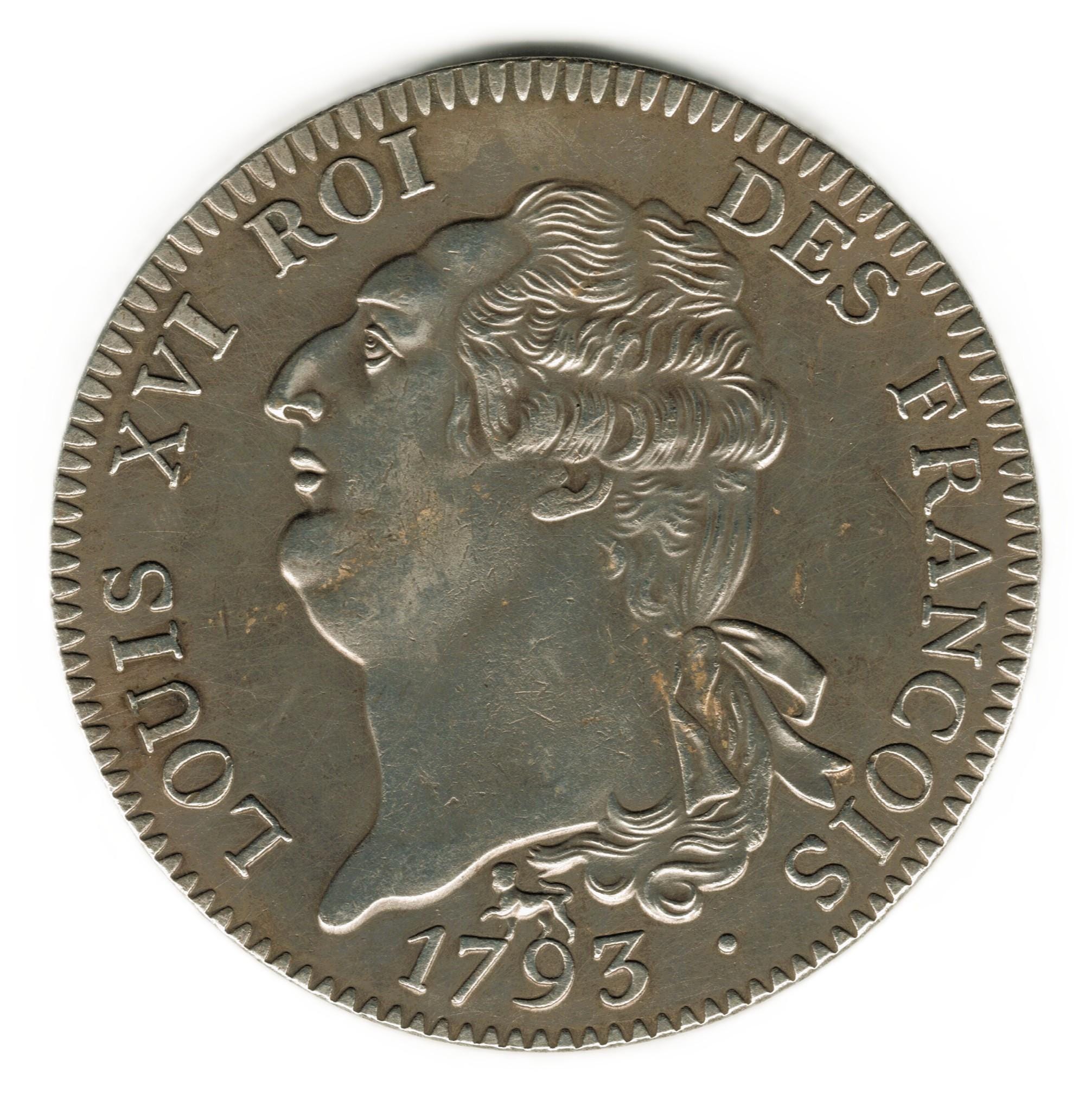 1793 A France Ecu - Louis XVI - Copy of Coin - Etsy