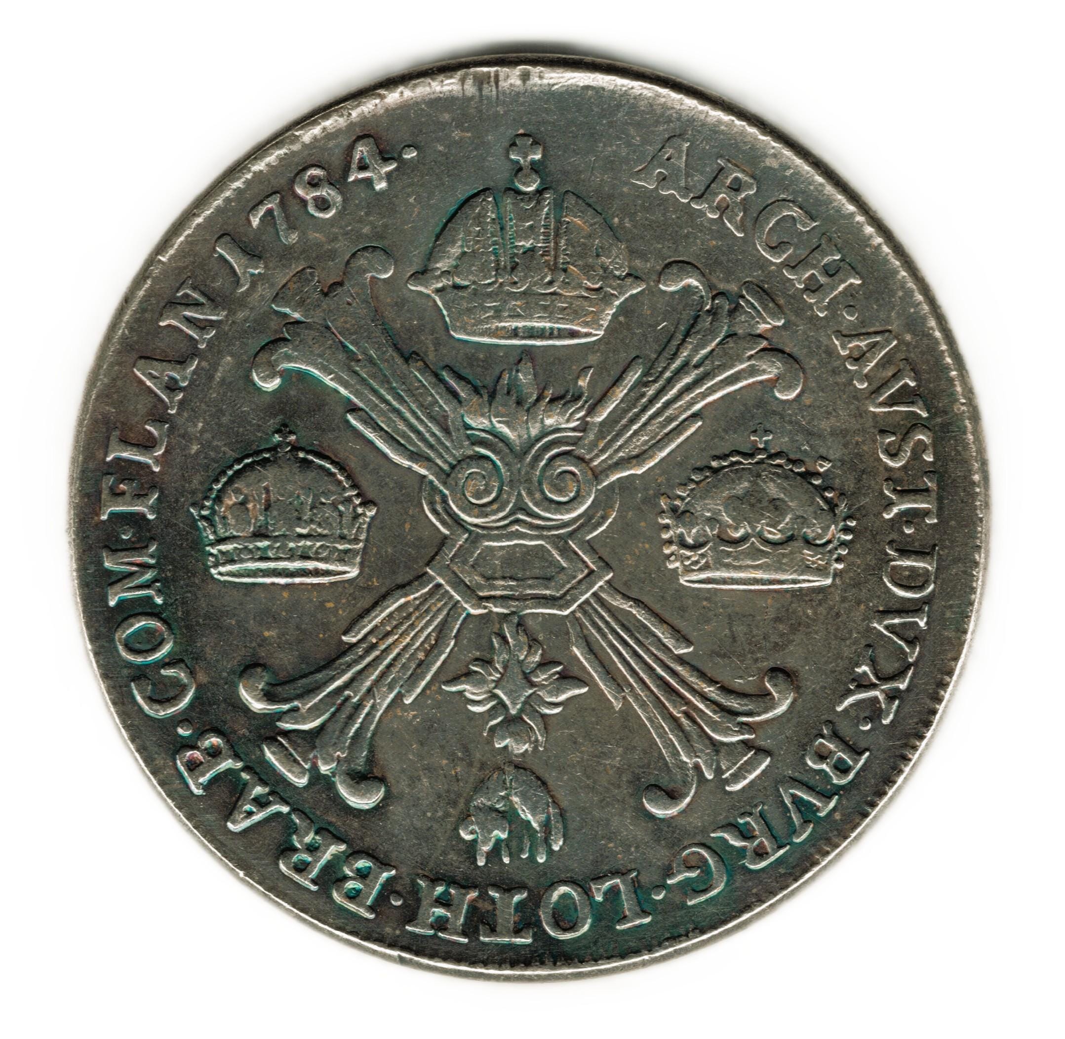 1784 B Austrian Netherlands Kronenthaler - Joseph II - Copy of