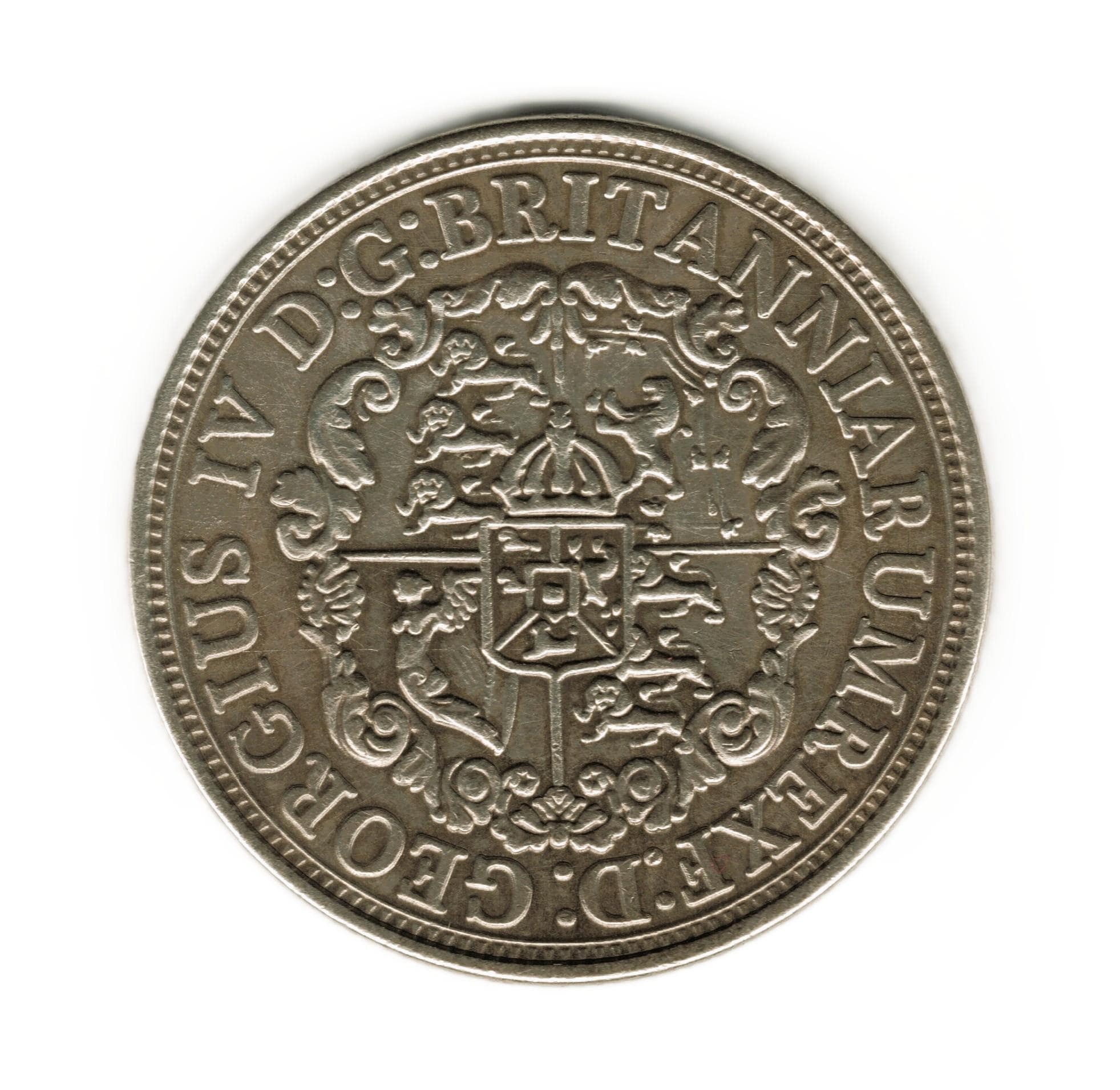 1822年 イギリス領西インド諸島 1/2ドル - ジョージ4世 - コインの複製
