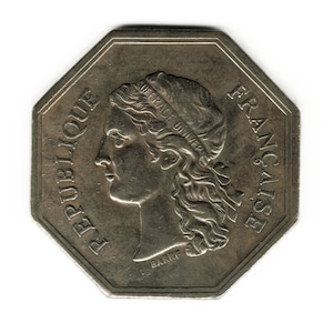 French octagonal jeton - Chambre des notaires de Versailles - copy of token