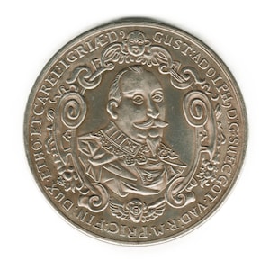 1632 Sweden - Gustav II Adolf - Death at the Battle of Lützen - copy of medal