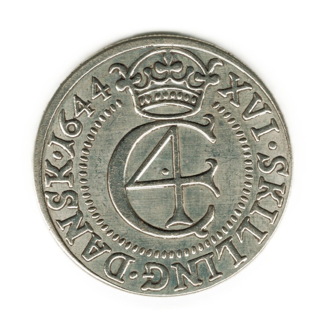 1644 Denmark 16 Skilling Dansk - Christian IV Hebraermont - Copy
