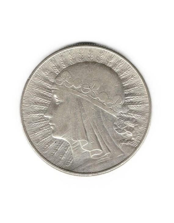 1932年ポーランド ヤドヴィガ女王 10ズロチ銀貨 美品❗️ 1932 Poland 10 Zlotych - Queen Jadwiga SILVER Coin - Etsy