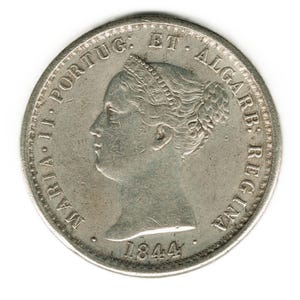 1844 Portugal 1000 Reis - Maria II - copy of coin