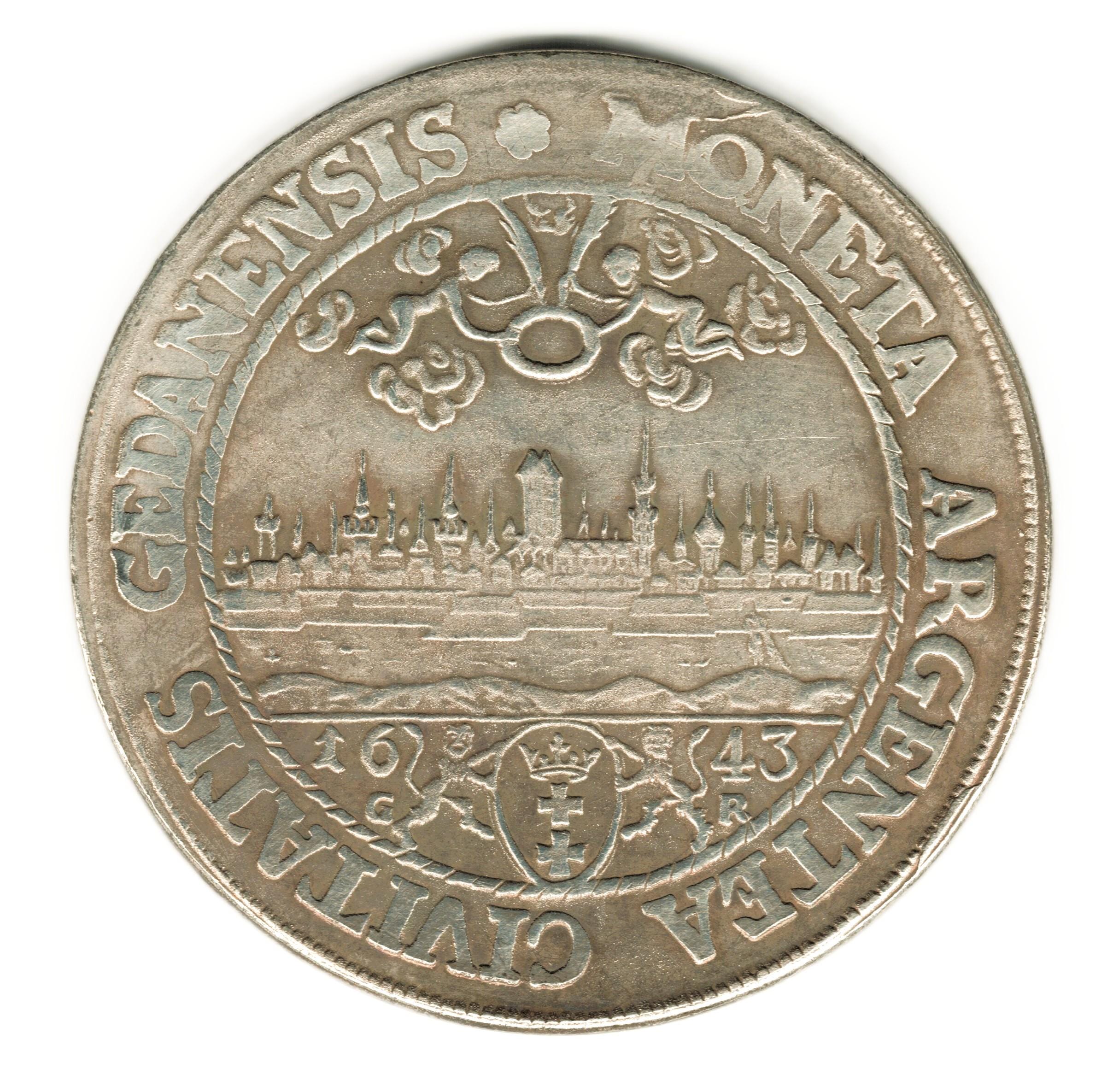 1643 Poland - Danzig Thaler - Vladislav IV - Copy of Coin - Etsy
