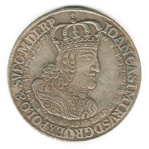 1652 Poland Thaler - Joan Casimir - Poznan - copy of coin