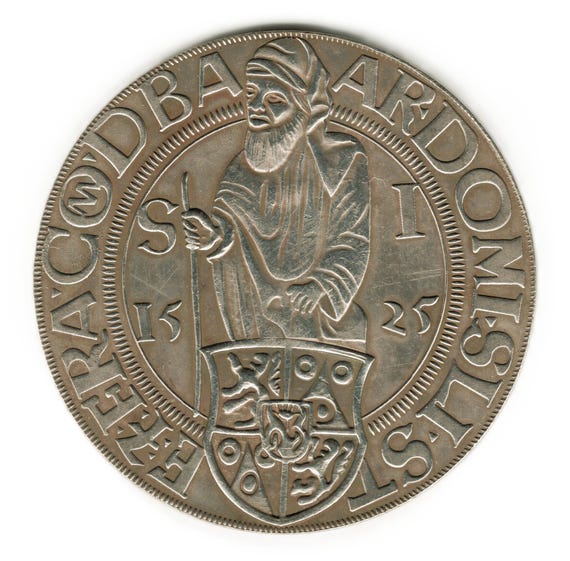 1525 Bohemia St Joachim Thaler - Copy of Coin - Etsy