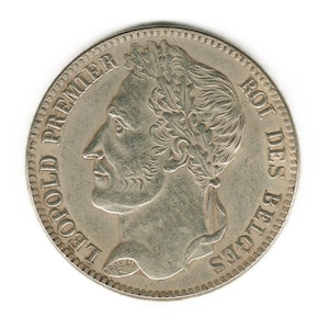 1834 Belgium 5 Francs - Leopold I - copy of coin