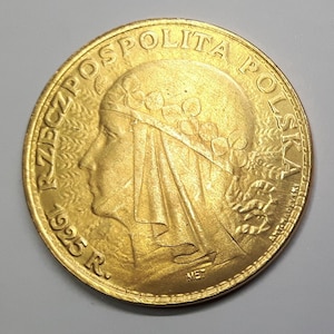1925 Polonia 100 zlotych - copia della moneta