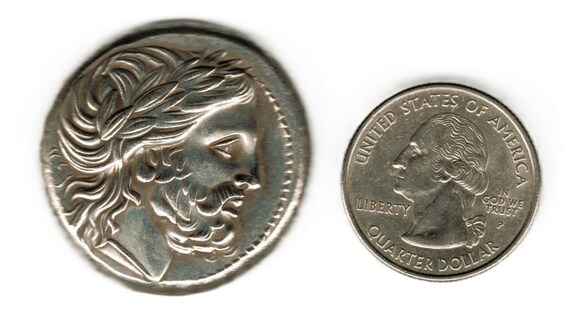 エクアドル産　ラテペニストゲムネハナムグリ　36mm Ancient Greece - Macedonia Tetradrachm - Philip II 342–336 BC