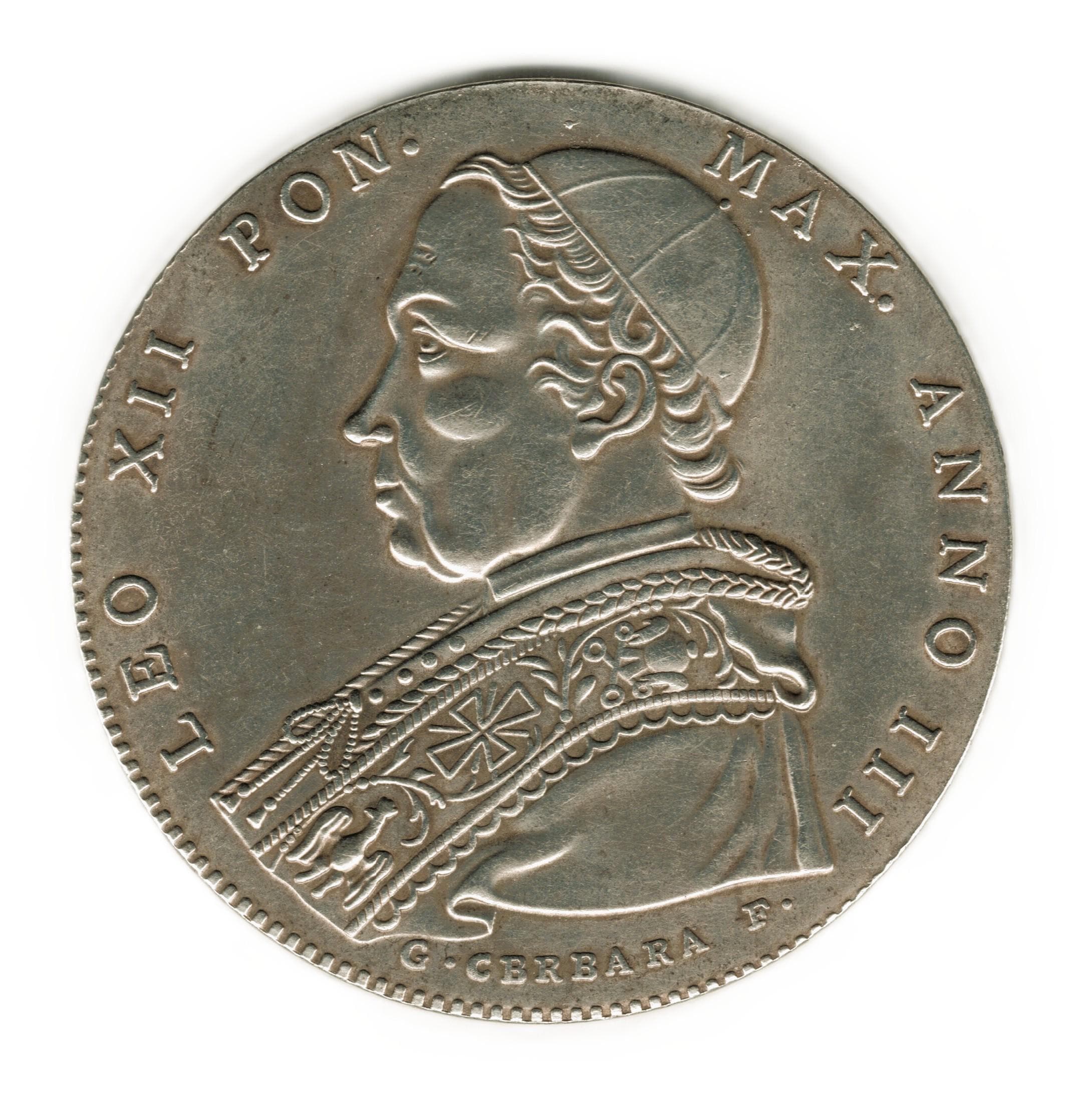 1825 B 教皇領 - バチカン ローマ スクード - レオ12世 - コインの複製 - Etsy 日本