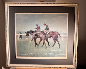Raoul DUFY - Ascot Horse Racing - Signed Lithograph - Panoramic