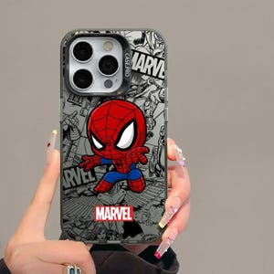 Spiderman Cartoon iPhone Case: Hero Phone Cover