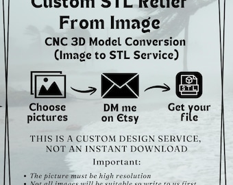 Custom STL Relief From Image – CNC 3D Model Conversion Service