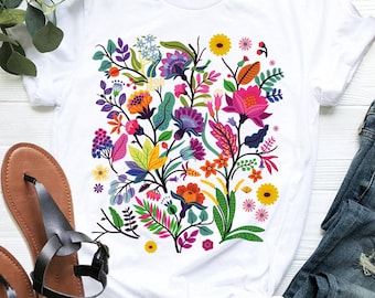 Wildflower Tshirt, Wild Flowers Shirt, Floral Tshirt, Flower Shirt, Gift for Women, Ladies Shirts, Best Friend Gift Shirt,Nature Lover Shirt