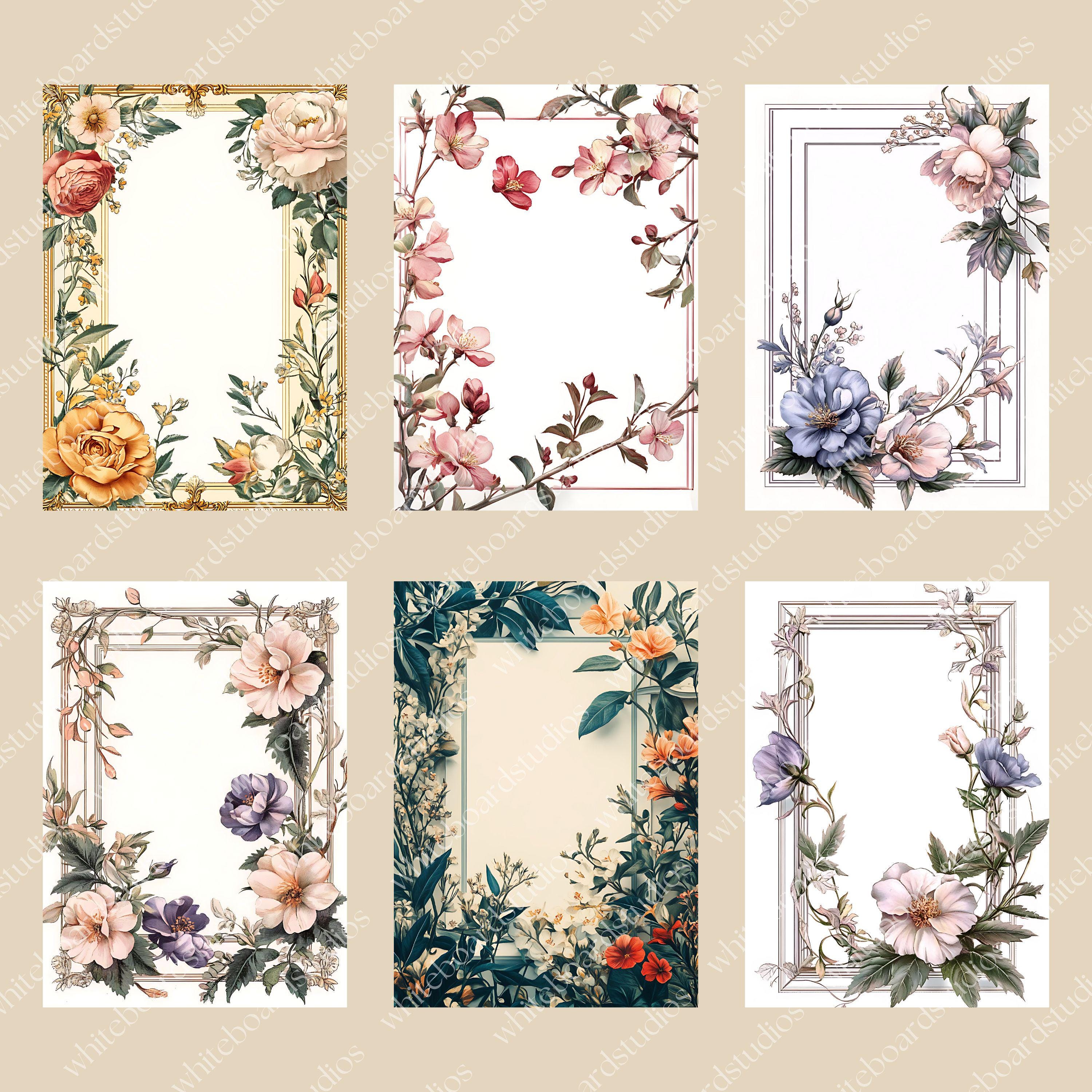 Watercolor Floral Backdrop, Digital Invitation Background, Wedding ...