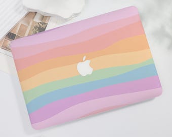 Rainbow Colorful Hard MacBook Case for Air 15 14 13 11, Neo A18, Pro 16 15 14 13, Hard Protect Shell for Macbook Ret 15 13 12,Case 2025 2026
