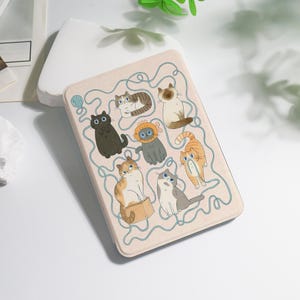 Cats Wool Yarn Cute Kindle case For Colorsoft Kindle 8/10/11/12th Paperwhite 10th 11th 12th 6&quot; 6.8&quot; 7&quot; inch Basic Case, KPW6 Personalized