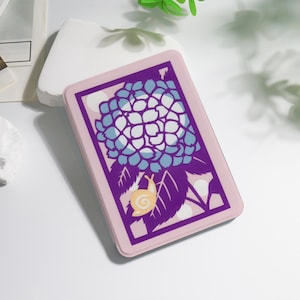 Snails Purple Kindle case For Colorsoft Kindle 8/10/11/12th Paperwhite 10th 11th 12th 6&quot; 6.8&quot; 7&quot; inch Basic Case, KPW6 Personalized