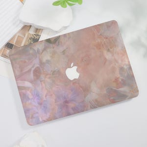 Purple Florid Hard MacBook Case for Air 15 14 13 11, MacBook Pro 16 15 14 13, Hard Protect Shell for Macbook Ret 15 13 12, Case 2021 2023
