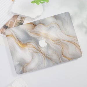 Golden Stripe Hard MacBook Case for Air 15 14 13 11, MacBook Pro 16 15 14 13, Hard Protect Shell for Macbook Retina 15 13 12, Case 2021 2023