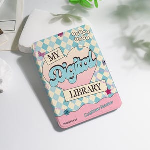 Digital Library Kindle case For Colorsoft Kindle 8/10/11/12th Paperwhite 10th 11th 12th 6&quot; 6.8&quot; 7&quot; inch Basic Case, KPW6 Personalized