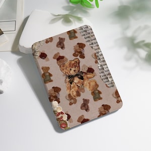 Cute Bear Love Kindle case For Colorsoft Kindle 8/10/11/12th Paperwhite 10th 11th 12th 6&quot; 6.8&quot; 7&quot; inch Basic Case, KPW6 Personalized