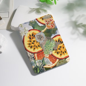 Cat Passion Fruit Kindle case For Colorsoft Kindle 8/10/11/12th Paperwhite 10th 11th 12th 6&quot; 6.8&quot; 7&quot; inch Basic Case, KPW6 Personalized