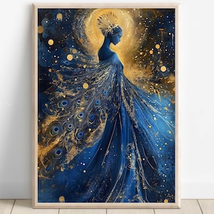 Hera Wall Art, Greek Goddess of Marriage and Queenship, Mythology Inspired Print, Divine Feminine Decor, Greek Mythology Poster
