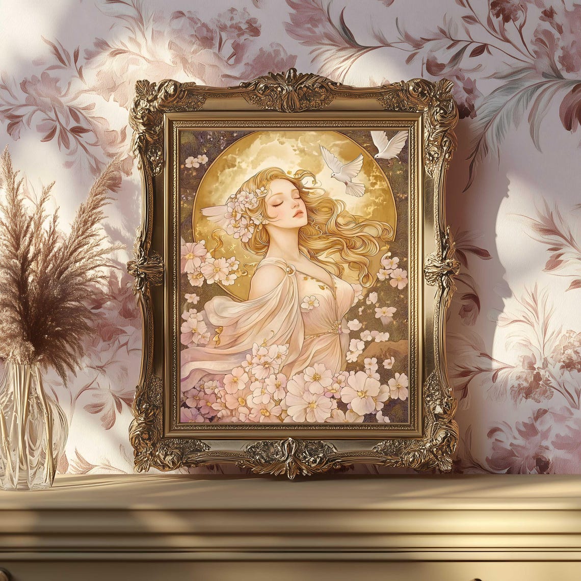 Aphrodite Wall Art, Greek Goddess of Beauty Print, Divine Feminine ...