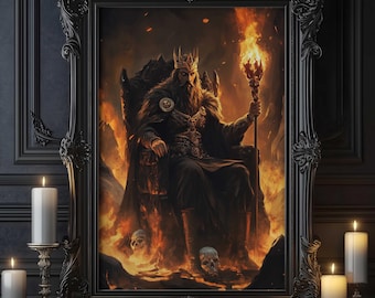 Hades Wall Art, God of the underworld and the dead, Greek gods poster, Greek god decor, Greek gods wall art, Greek god Hades art
