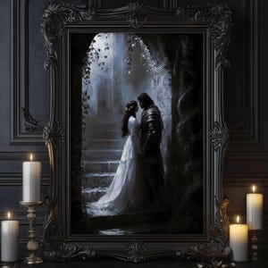 Persephone und Hades Wandkunst, Liebe in der Dunkelheit, griechische Mythologie Druck, Griechische Göttin Poster, Mythologie Dekor, Göttliche Kunst, Hades Poster