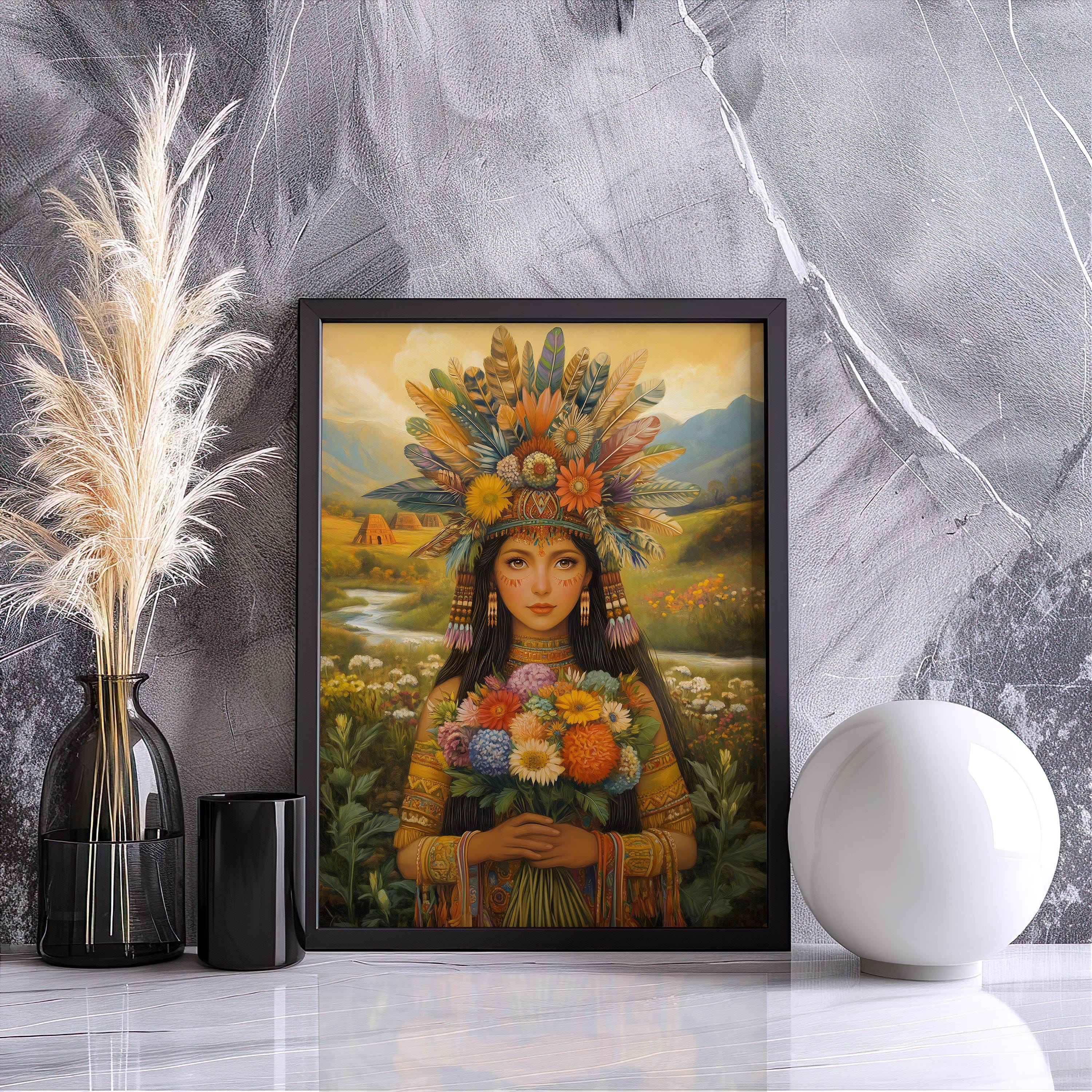 アステカの壁画、ショチケツァルの芸術、アステカの美の女神の装飾