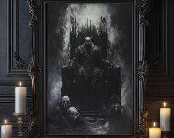 Hades Wall Art, God of the underworld and the dead, Greek gods poster, Greek god decor, Greek gods wall art, Greek god Hades art