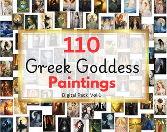 110 Greek Goddesses bundle, Athena, Nyx, Selene, Artemis, Aphrodite, Hestia, Demeter, Hera, Persephone, Hestia, Hecate, Gaia, Selene, Eris..