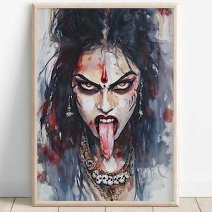 Kali, Goddess Kali, Kali Maa, Hindu Goddess Kali, kali Art, Kali Mata, Hindu Goddess Wall Art, Goddess, Hindu God, Digital Print of Kali