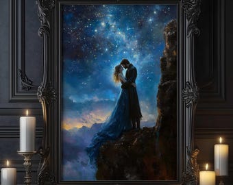 Persephone und Hades Wandkunst, Liebe in der Dunkelheit, griechische Mythologie Druck, Griechische Göttin Poster, Mythologie Dekor, Göttliche Kunst, Hades Poster